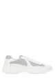 Prada Two-Tone Leather And Tech Fabric Sneakers