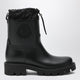 Moncler Kickstream Rain Boots In Pvc And Nylon, Black