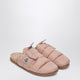 Moncler Pink Fabric Mon Pocket Slippers