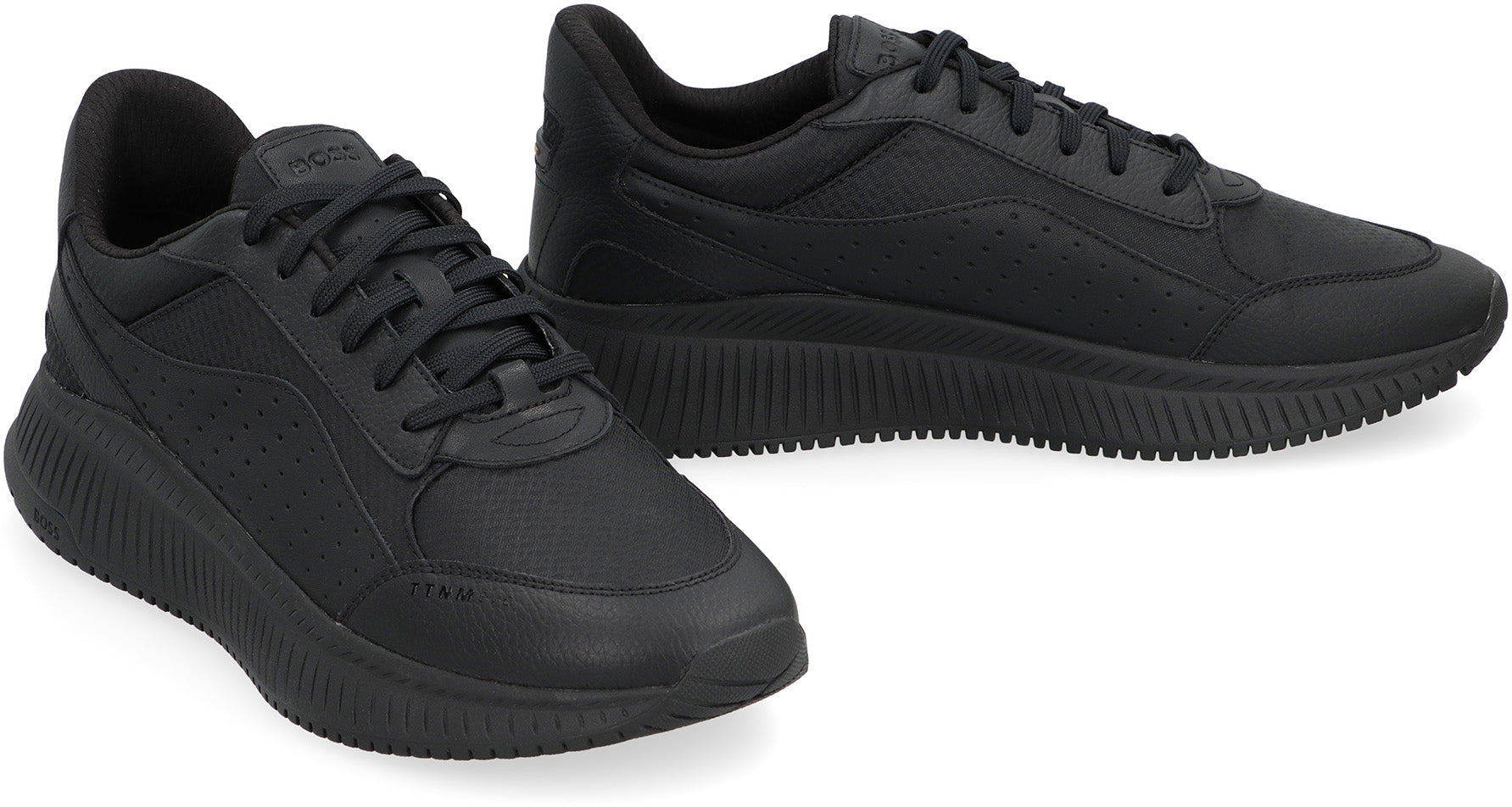 Boss Sneakers Ttnm Evo With Jacquard Monogram