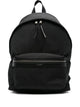 Saint Laurent City Backpack In Matt Black Leather