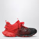 Balenciaga Track Gradient Sneakers In Red And Black Polyurethane