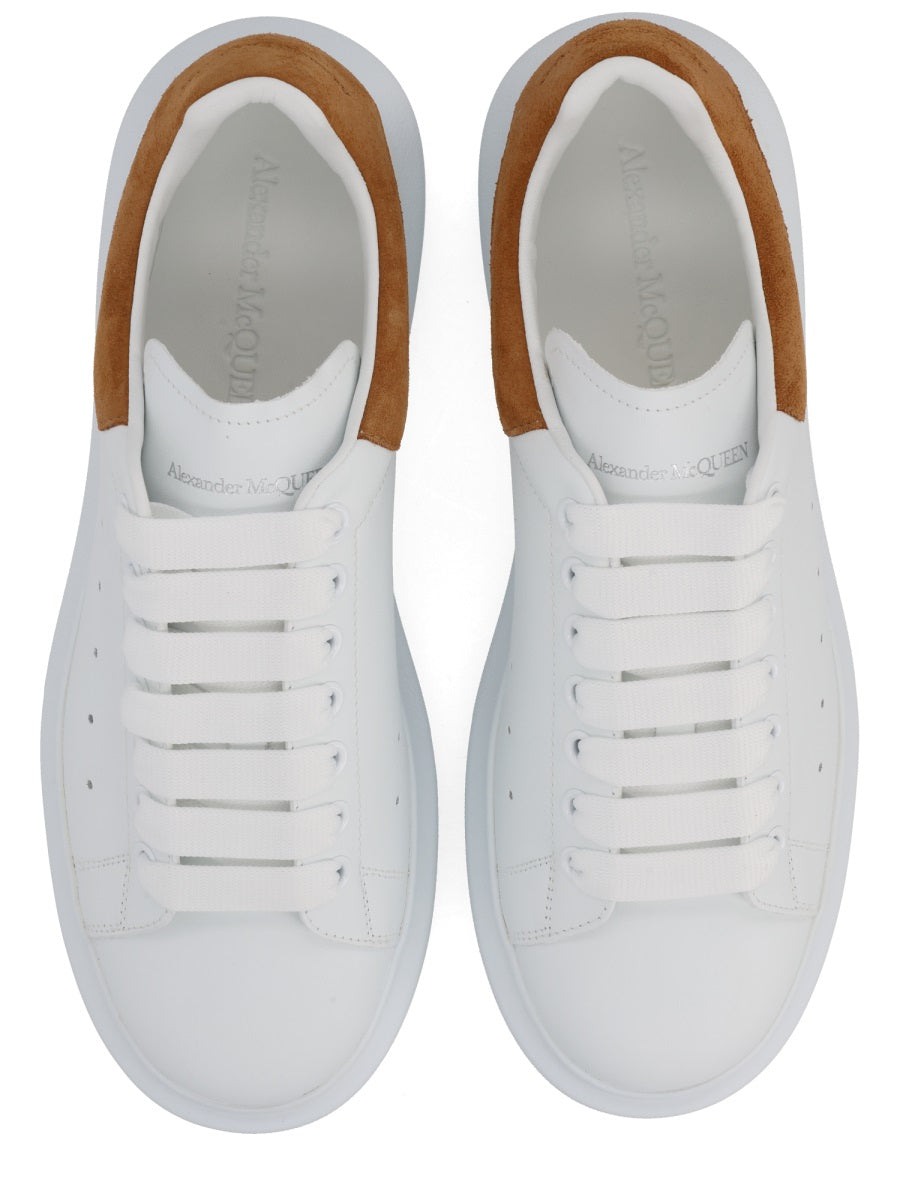 Alexander Mcqueen White Suede Panel Chunky Sole Sneakers
