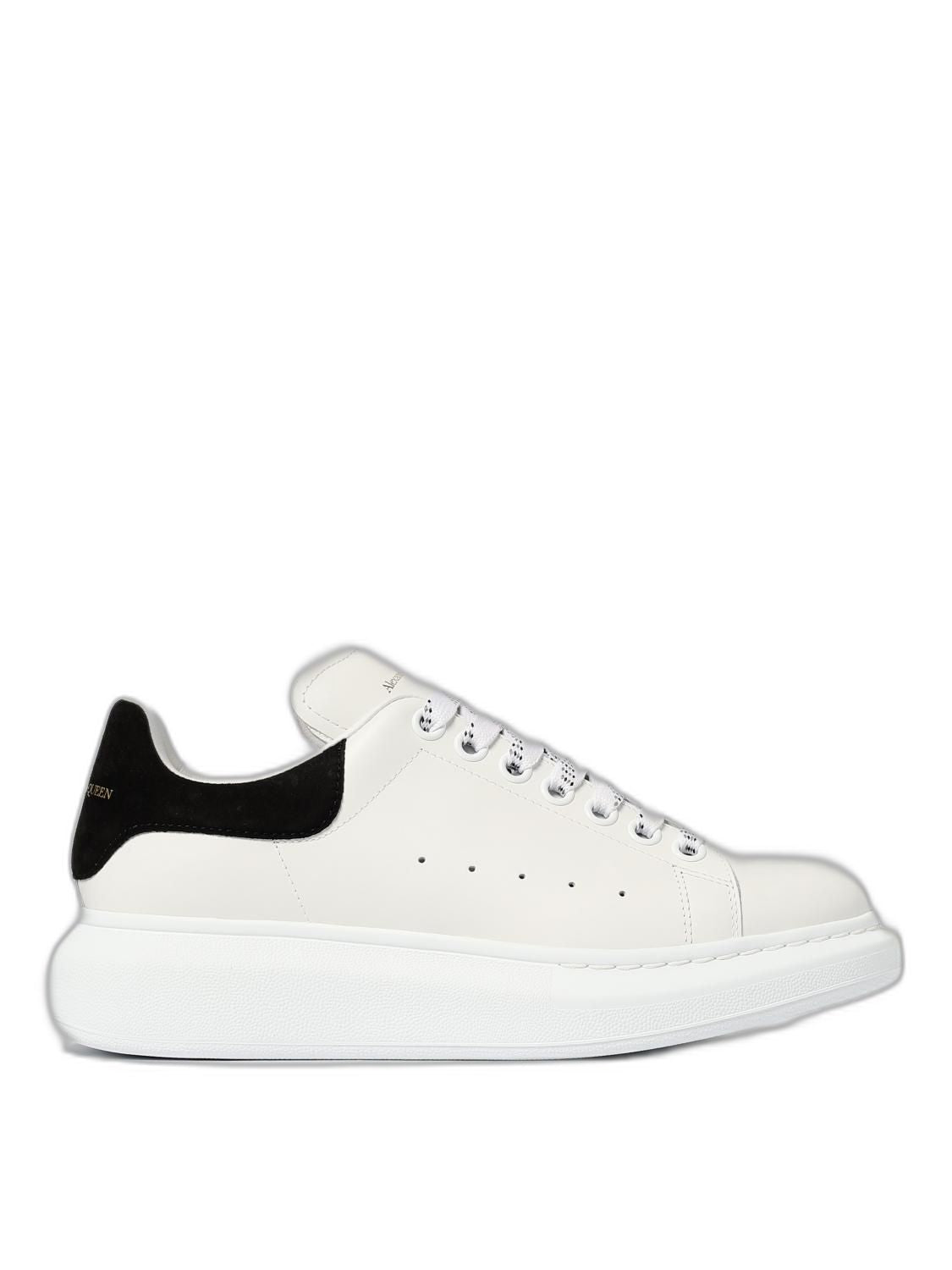 Alexander Mcqueen Oversized Sneakers With Leather Suede Heels