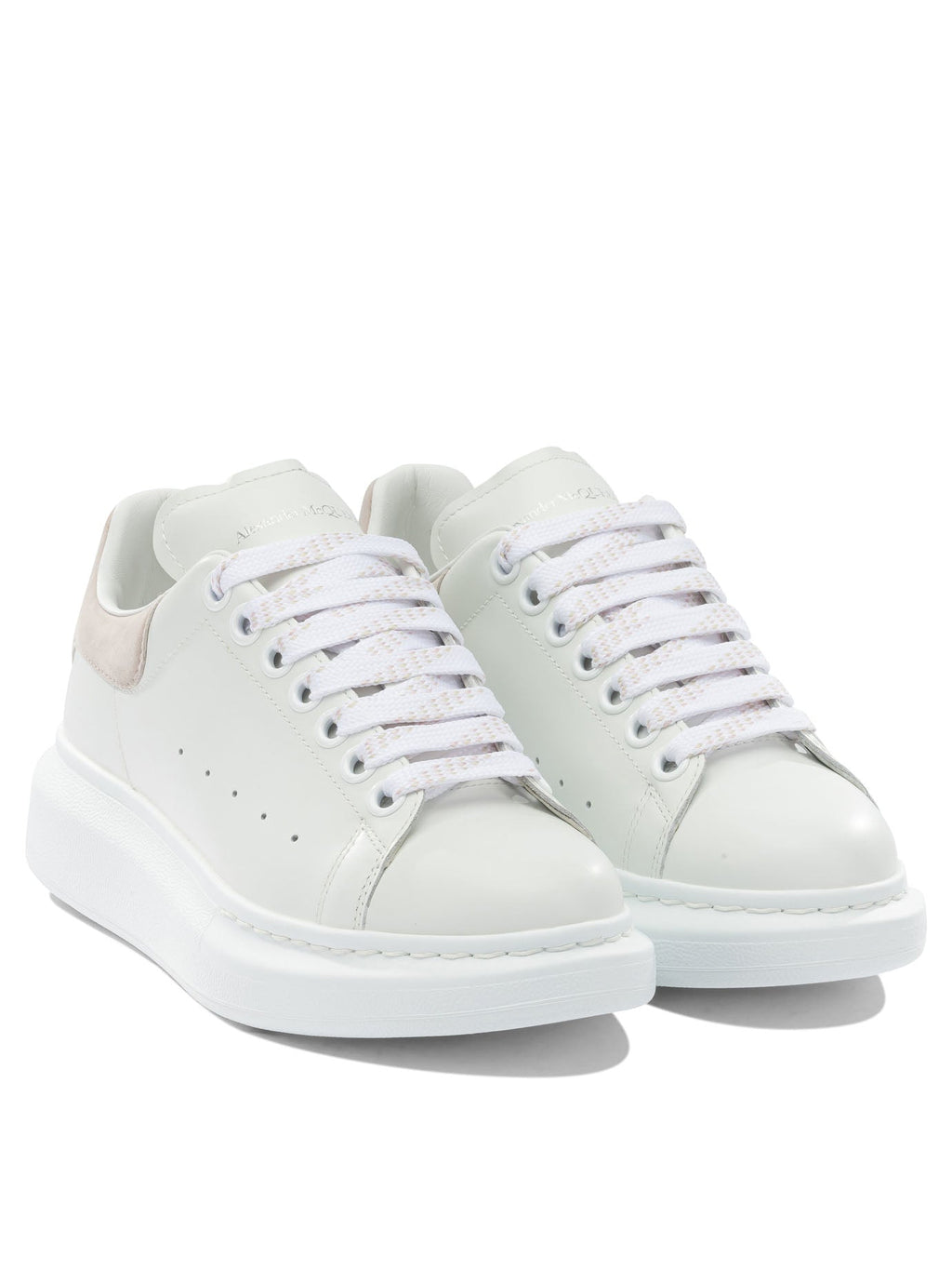 Alexander Mcqueen White Leather Rubber Sneakers