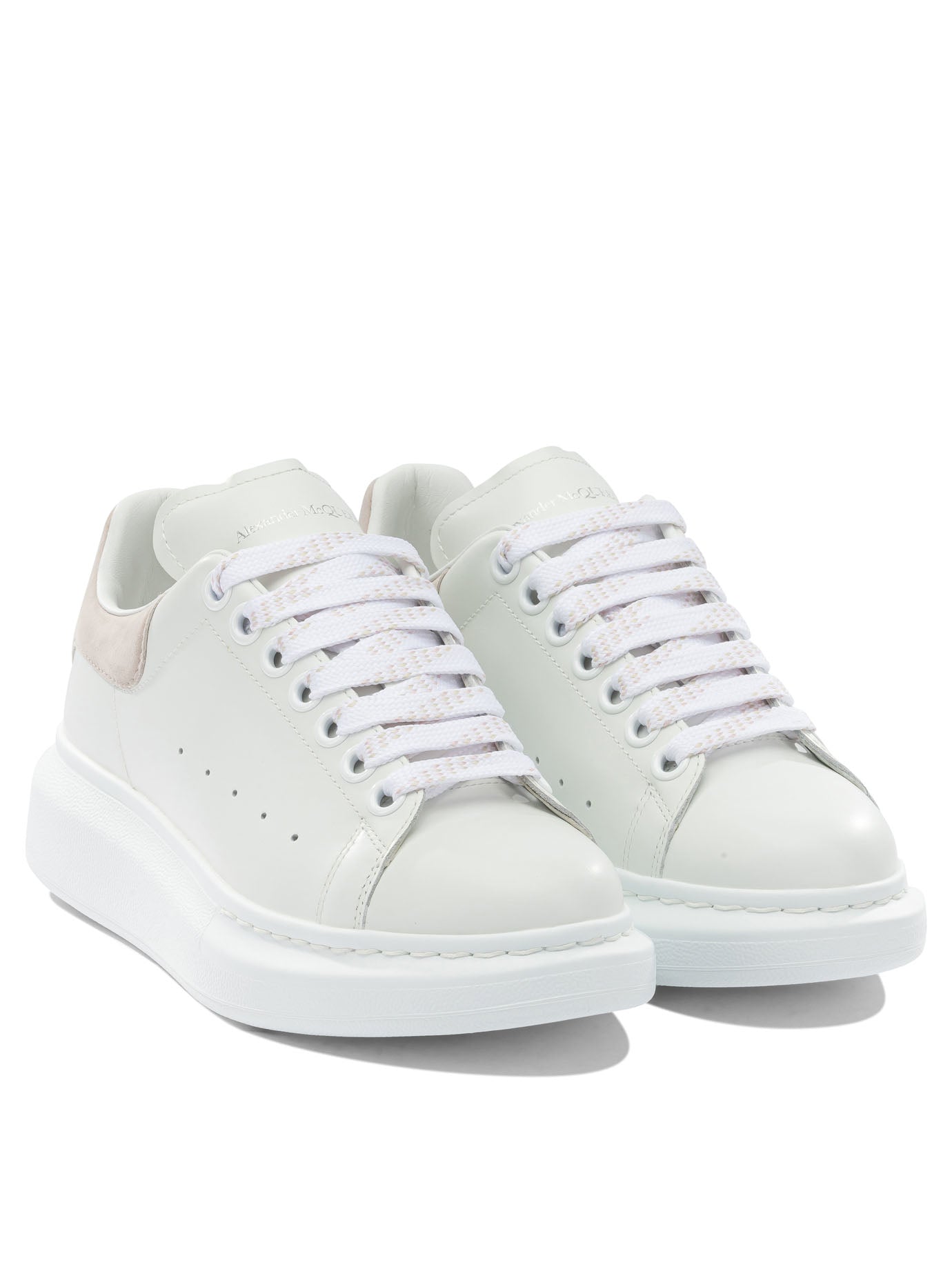 Alexander Mcqueen White Leather Rubber Sneakers