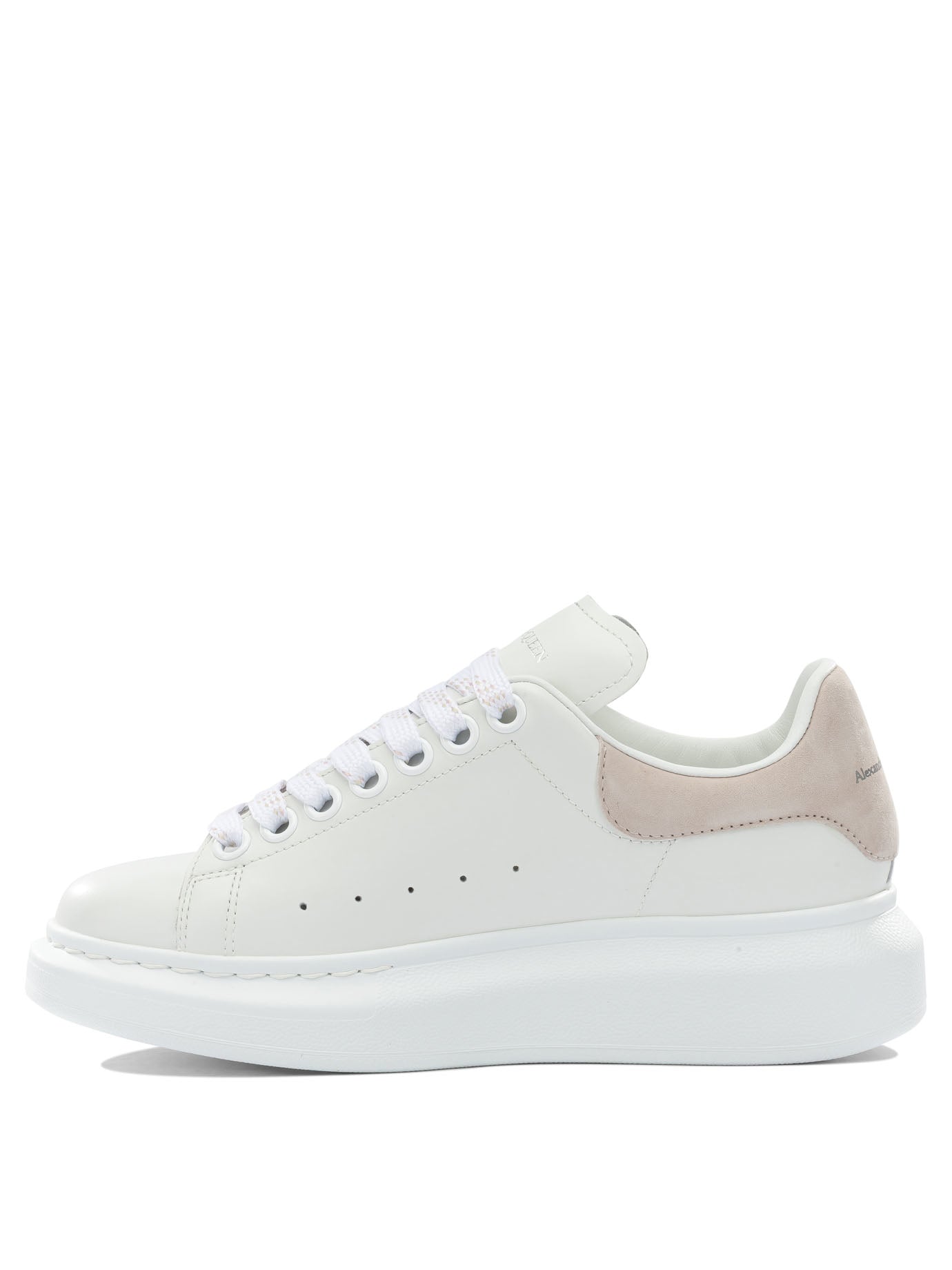 Alexander Mcqueen White Leather Rubber Sneakers