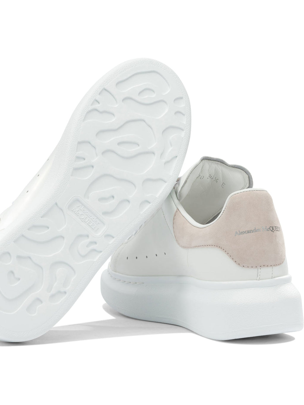Alexander Mcqueen White Leather Rubber Sneakers