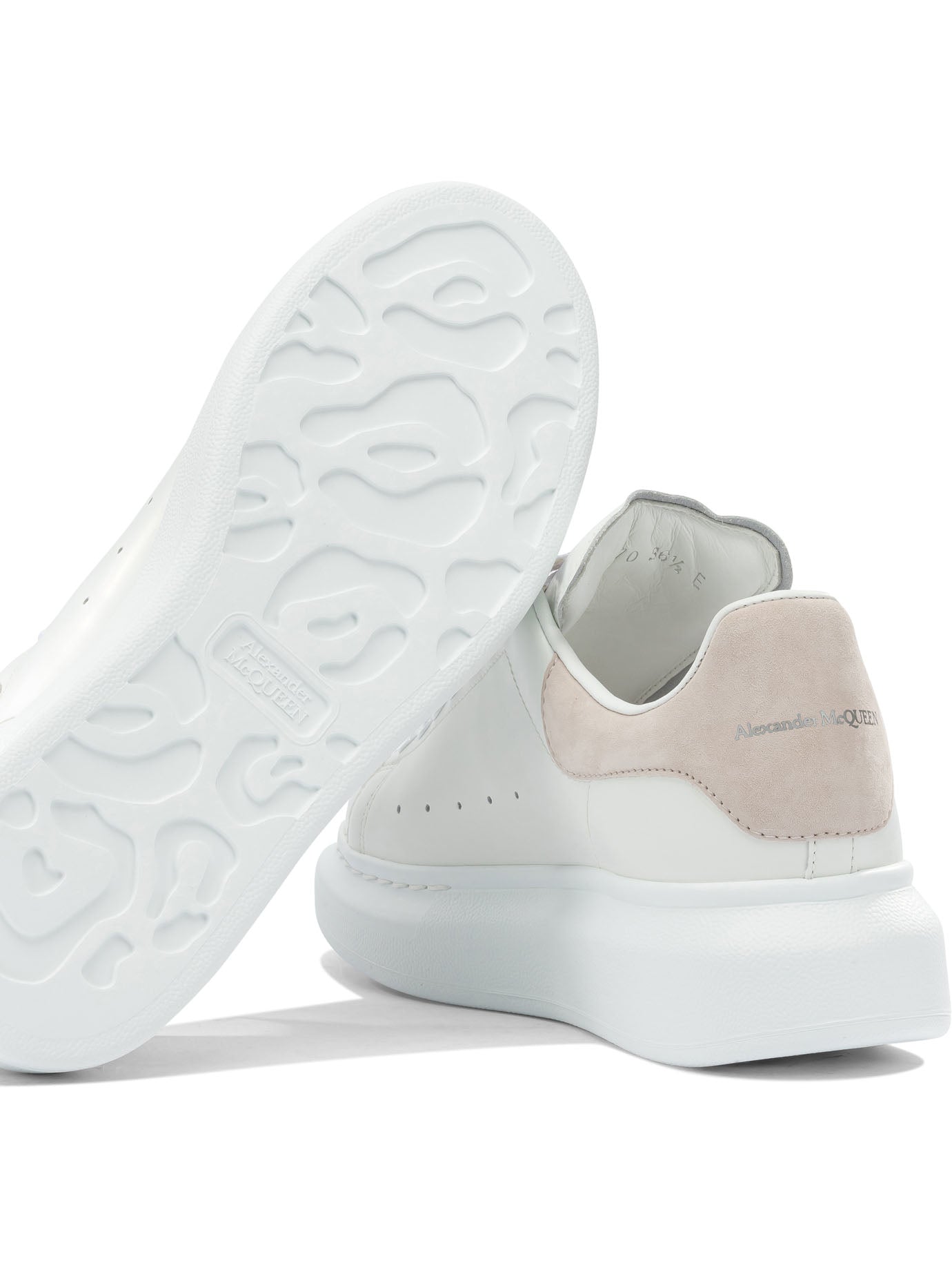 Alexander Mcqueen White Leather Rubber Sneakers