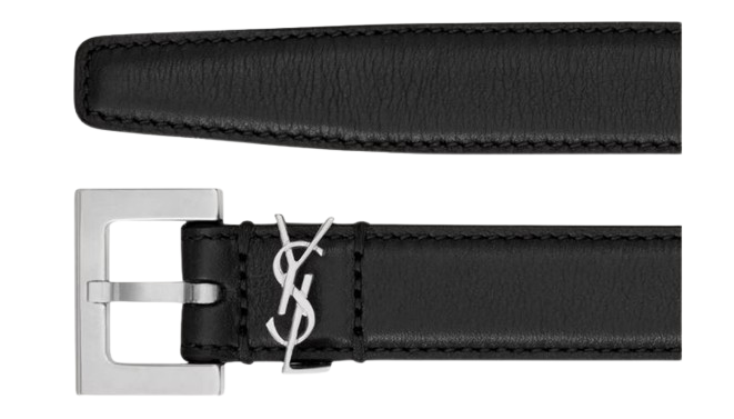 Saint Laurent Cassandre Slim Belt