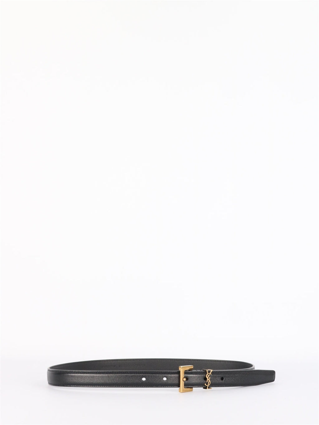Saint Laurent Cassandre Leather Belt
