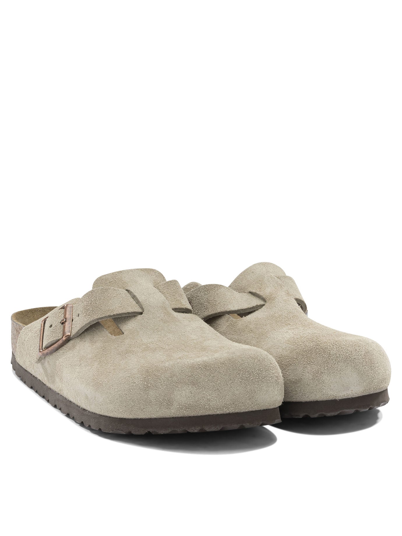 Birkenstock Beige Suede Loafers