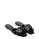 Saint Laurent Tribute Nu Pieds Leather Flat Sandals