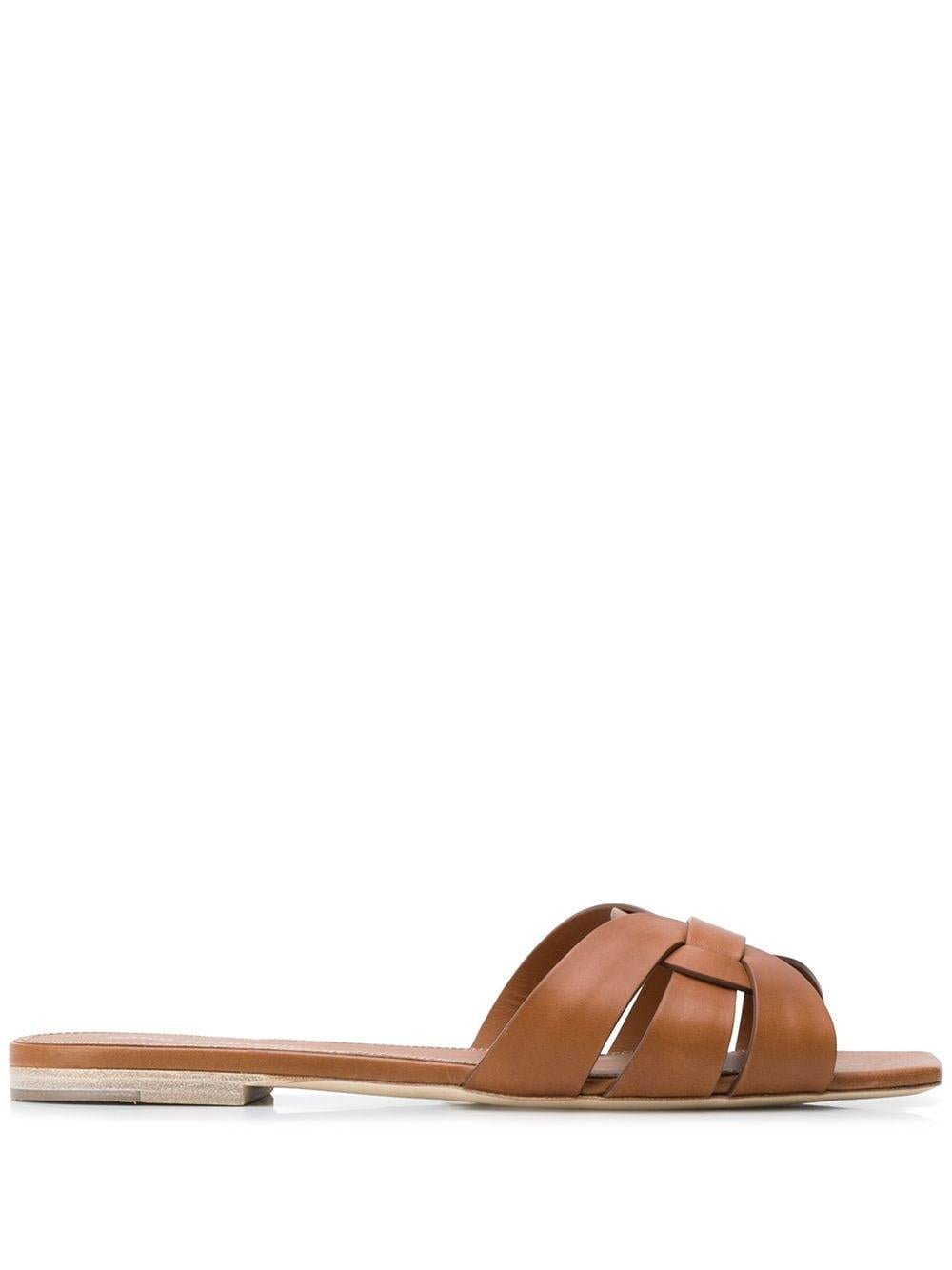 Saint Laurent Leather Tribute Flats