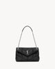 Saint Laurent Quilted Logo-Plaque Shoulder Bag
