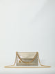Stella Mccartney Falabella Chain Wallet In Metallic Pyrite