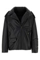 Prada Black Nappa Leather Padded Jacket