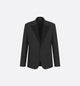 Dior Homme Black Wool Woven Jacket Blazer
