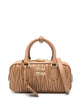 Miu Miu Caramel Leather Arcadie Handbag