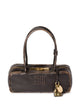 Miu Miu Brown Miu Miu Beau Leather Top-Handle Bag Featuring Gold-Tone Hardware And A Twin-Zip Closure