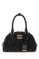 Miu Miu Black Nappa Leather Arcadie Handbag
