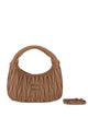 Miu Miu Wander Matelassé Nappa Leather Small Hobo Bag