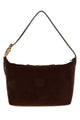 Miu Miu Chocolate Suede Shopping Bag