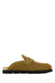 Miu Miu Olive Green Suede Slippers