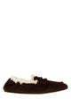 Miu Miu Dark Brown Suede Loafers