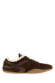 Miu Miu Brown Suede Sneakers