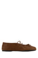 Miu Miu Brown Leather Ballerinas