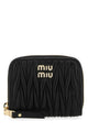 Miu Miu Black Matelassé Nappa Coin Purse