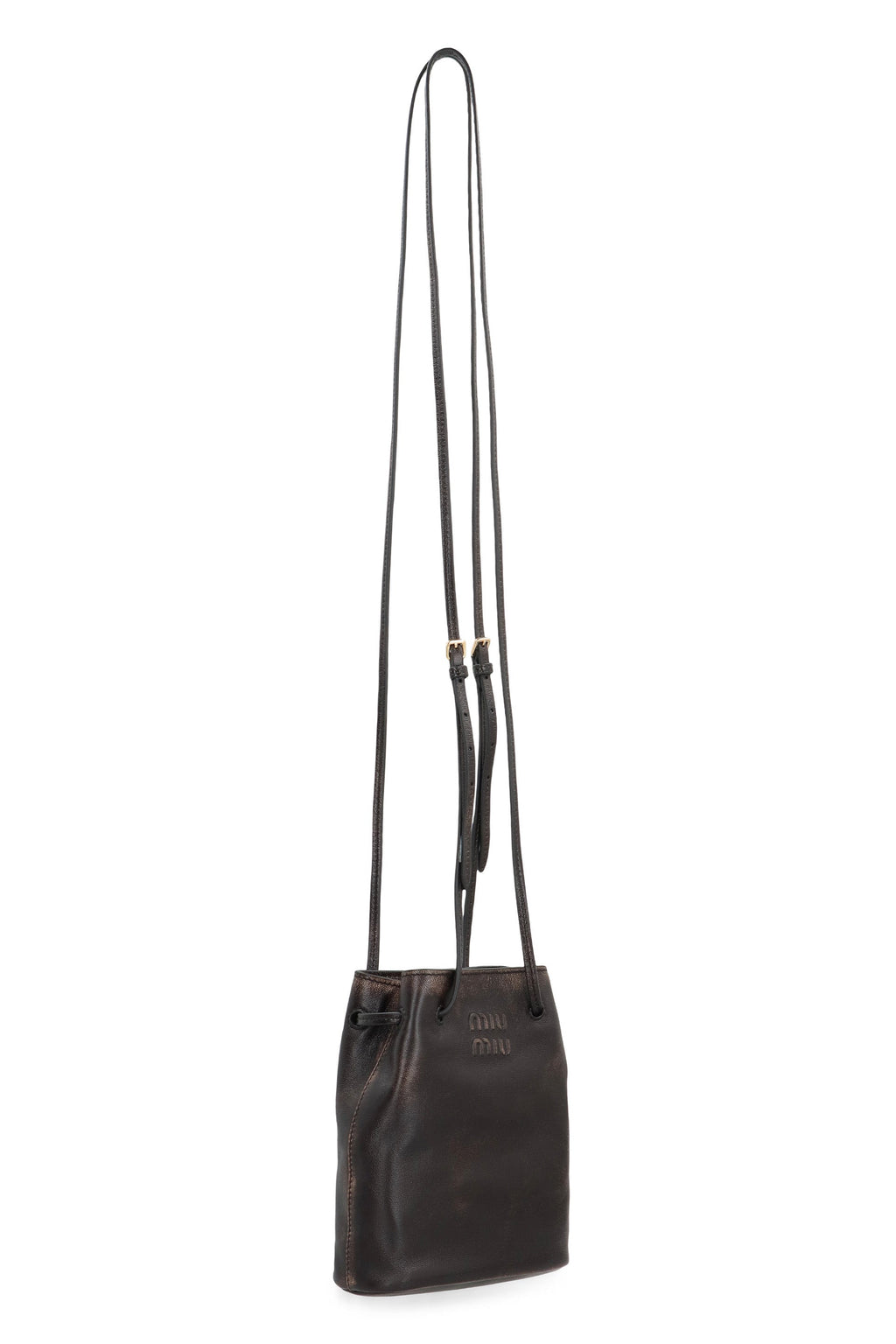 Miu Miu Brown Nappa Pouch