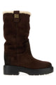 Miu Miu Dark Brown Suede Boots