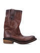 Miu Miu Miu Miu Foule Leather Booties Coffee
