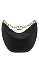 Valentino Garavani Black Leather Medium Hobo Vlogo Moon Shoulder Bag
