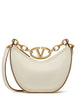 Valentino Garavani Ivory Leather Mini Hobo Vlogo Moon Handbag