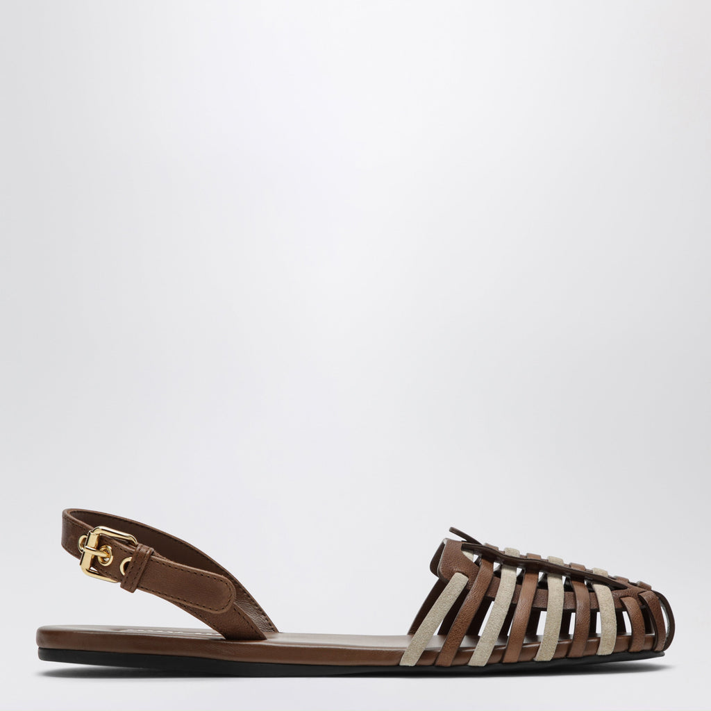 Miu Miu Leather Strap Sandals
