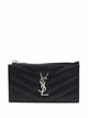 Saint Laurent Logo-Plaque Quilted Wallet
