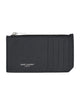 Saint Laurent Black Fragments Card Holder With Zip