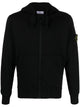 Stone Island Logo-Patch Zip-Up Hoodie