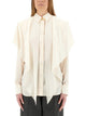 Stella Mccartney Semitransparent Shirt With Layered Panel