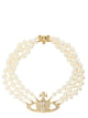 Vivienne Westwood 'Three Row Pearl Bas Relief' Choker