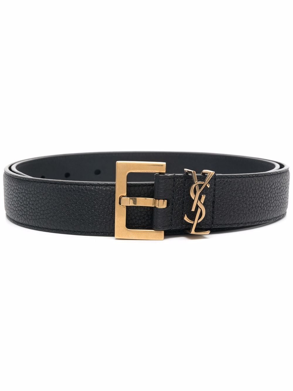 Saint Laurent Leather Belt Cassandre