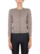 Balenciaga Allover Logo Cropped Cardigan