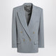 Stella Mccartney Light Grey Wool Double-Breasted Jacket
