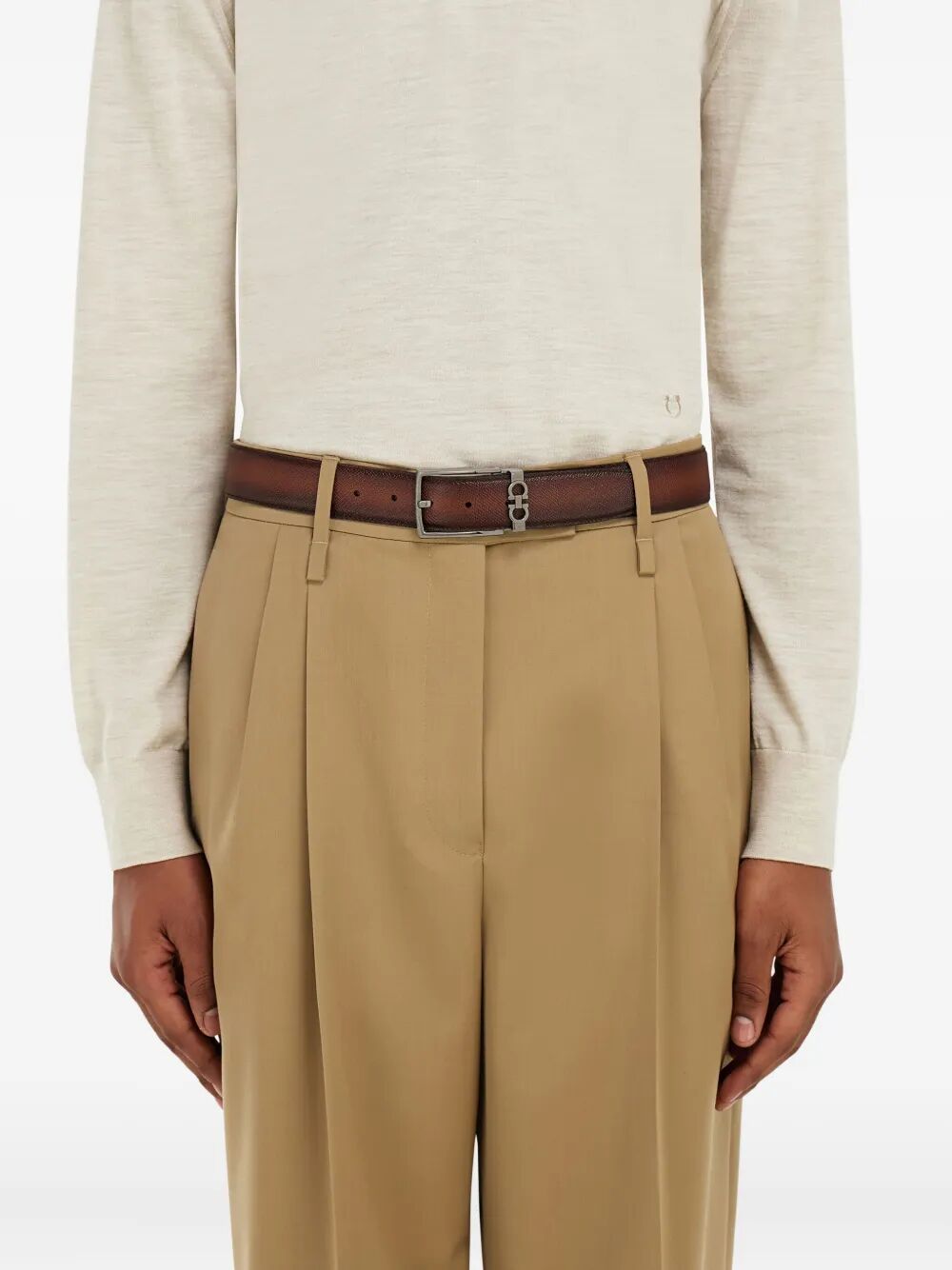 Ferragamo Double Square Belt