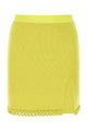 Bottega Veneta Acid Green Wool Mini Skirt