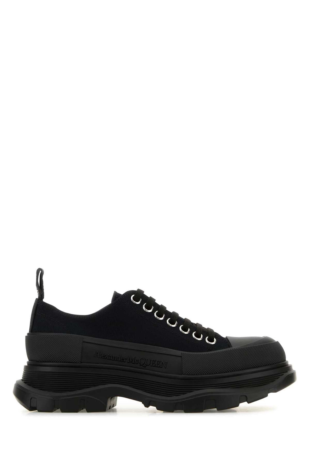 Alexander Mcqueen Black Cotton Sneakers