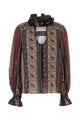 Valentino Garavani Printed Cotton Blend Blouse